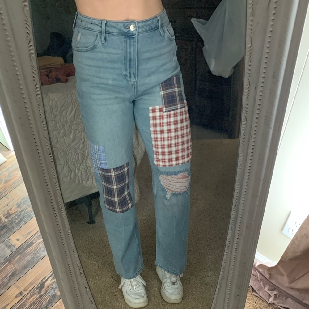 Hollister patchwork jeans